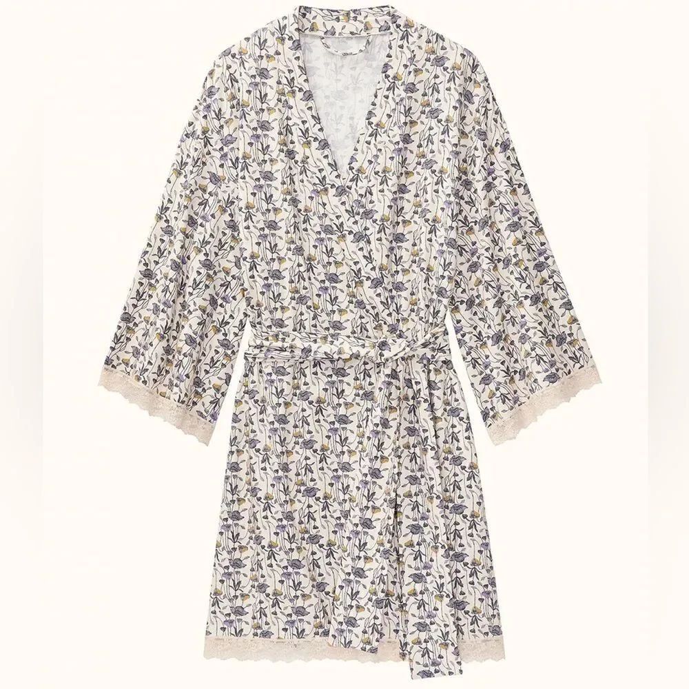 ThirdLove Robe Floral Stretch Soft Modal Women’s Medium
